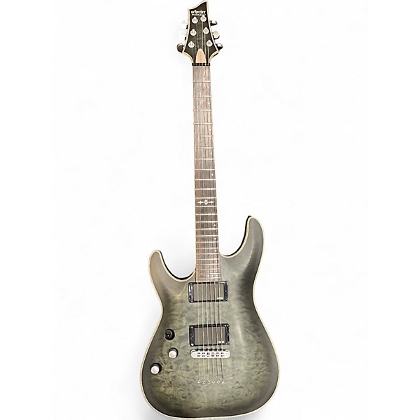 Used Schecter Guitar Research C1 Platinum Left Handed Black Electric Guitar