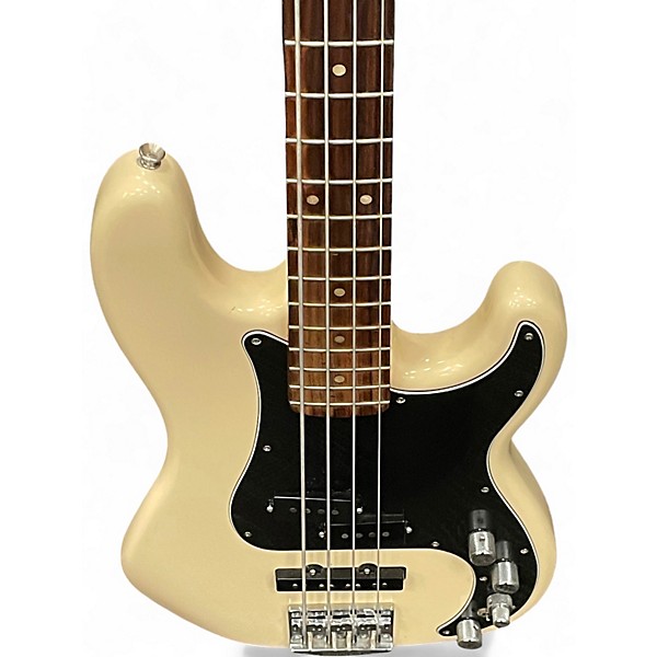 Used Fender Deluxe Active Precision Bass Special Olympic White Electric Bass Guitar