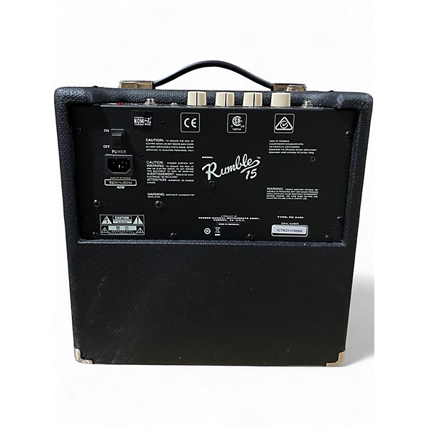 Used Fender Rumble 15 15W 1X8 Bass Combo Amp