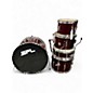 Used SPL 5 Piece 5 PIECE KICKER Red Drum Kit thumbnail