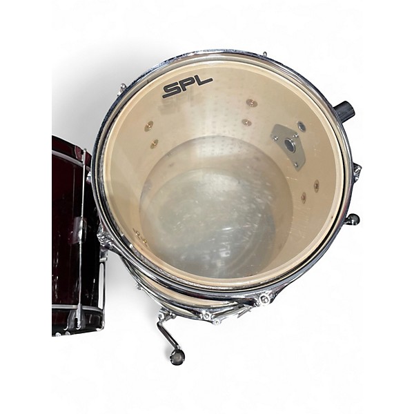 Used SPL 5 Piece 5 PIECE KICKER Red Drum Kit