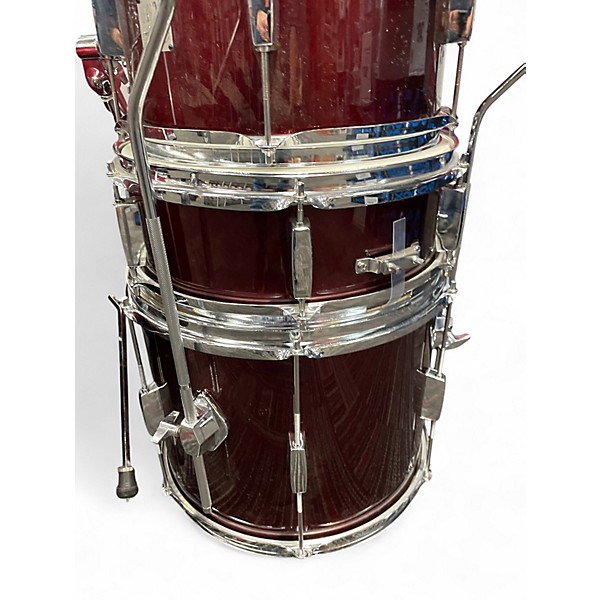 Used SPL 5 Piece 5 PIECE KICKER Red Drum Kit