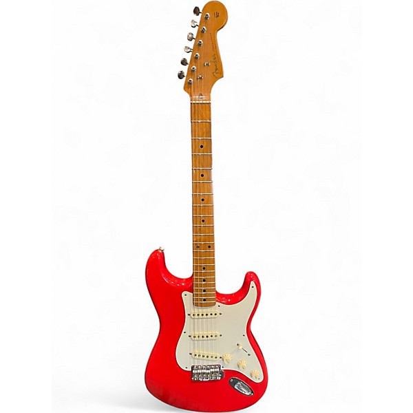Used Fender Special Edition 50s Stratocaster Rangoon Red Solid Body Electric Guitar