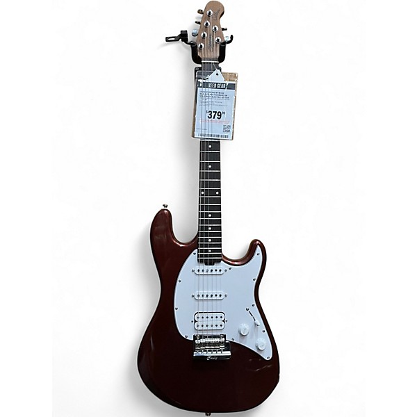 Used Sterling by Music Man Cutlass HSS Maroon Solid Body Electric Guitar