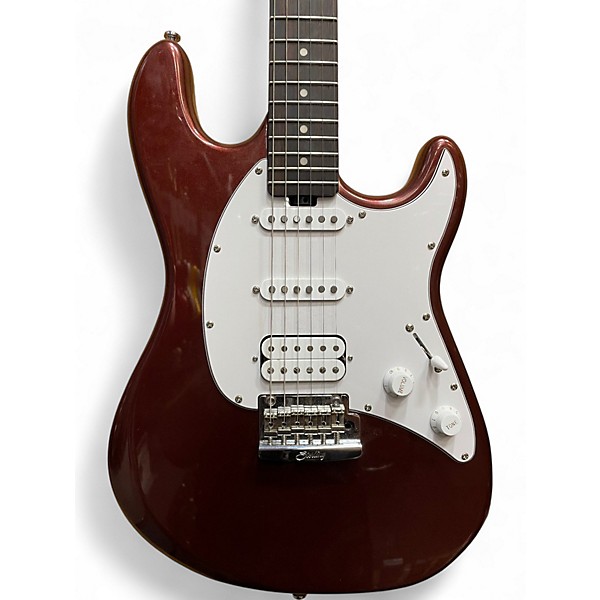 Used Sterling by Music Man Cutlass HSS Maroon Solid Body Electric Guitar