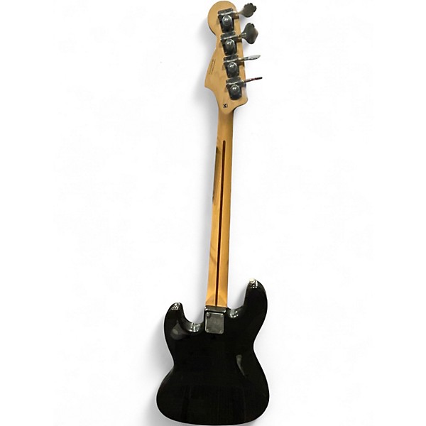 Used Squier standard jazz bass Black Electric Bass Guitar Black