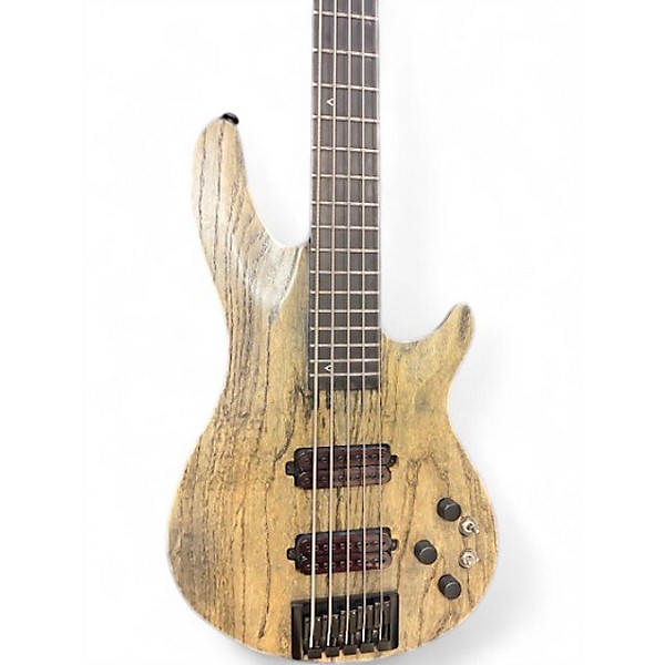Used Schecter Guitar Research C5 Apocalypse Bass Trans Gray Electric Bass Guitar