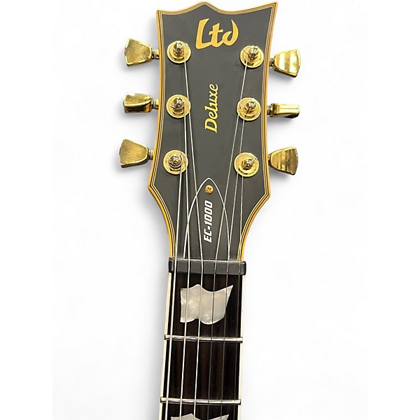 Used ESP LTD EC1000 Deluxe Black Solid Body Electric Guitar