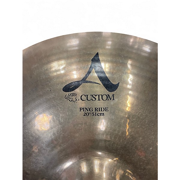 Used Zildjian 20in A Custom Ping Ride Cymbal