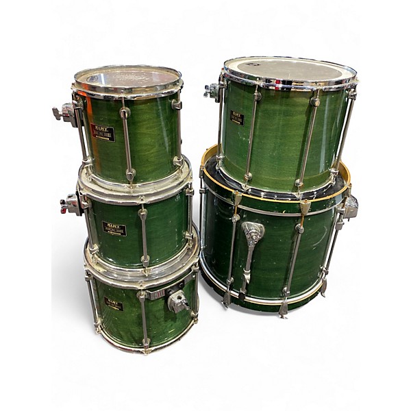 Used Mapex 5 Piece PRO SERIES SHELL PACK Green Drum Kit