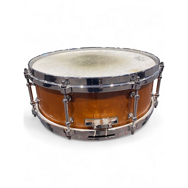 Used Hayward Custom Drums 14in Wooden Snare Natural Drum