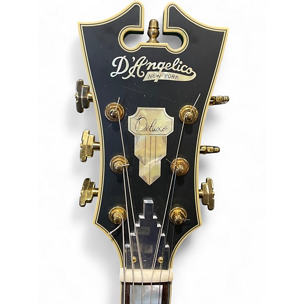 Used D'Angelico DLX EXL1 Green Hollow Body Electric Guitar