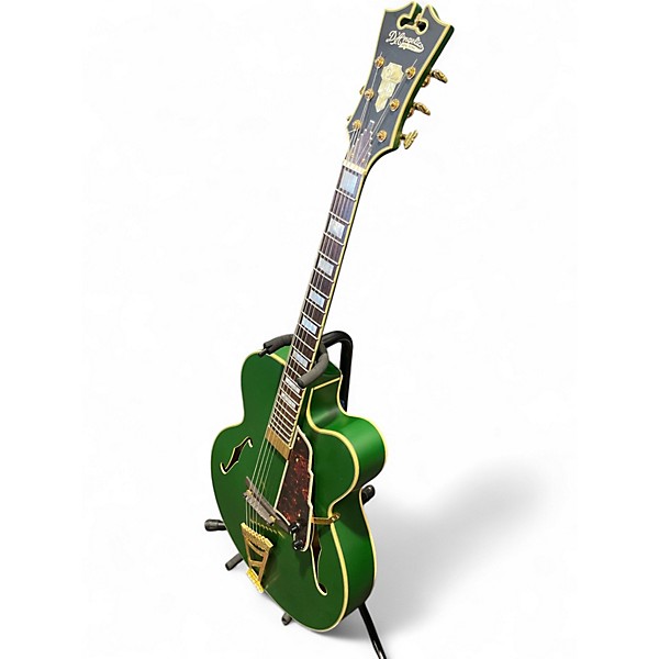 Used D'Angelico DLX EXL1 Green Hollow Body Electric Guitar