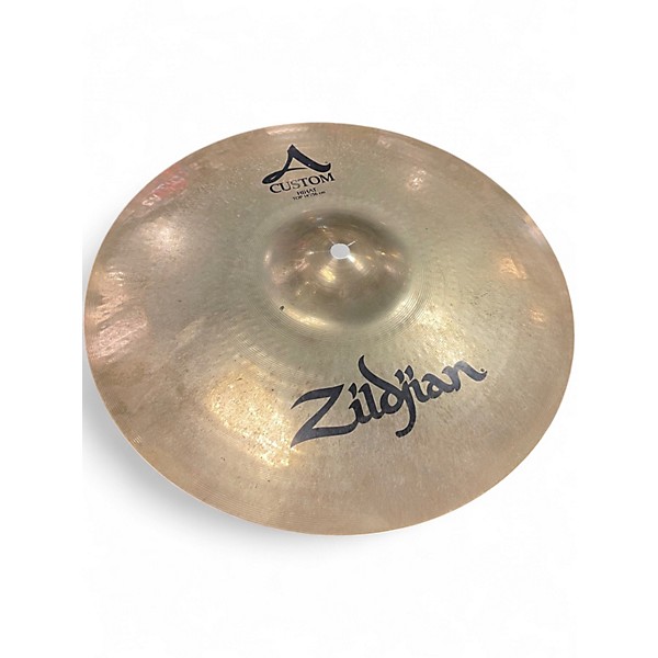 Used Zildjian 14in A Custom Hi Hat Top Cymbal