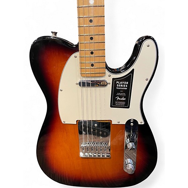 Used Fender Player Telecaster 3 Color Sunburst Solid Body Electric Guitar