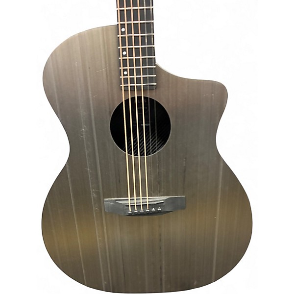 Used Klos GRAND CUTAWAY Metallic Silver Acoustic Electric Guitar