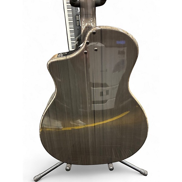 Used Klos GRAND CUTAWAY Metallic Silver Acoustic Electric Guitar