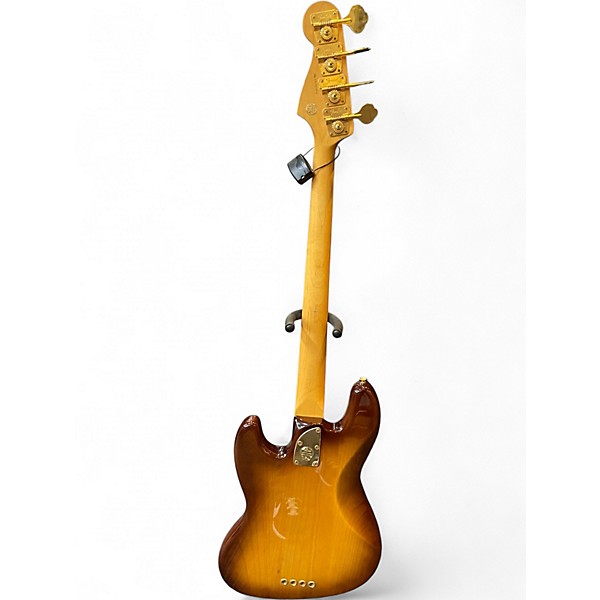 Used Fender 75th Anniversary Commemorative American Jazz Bass 2 Color Sunburst Electric Bass Guitar