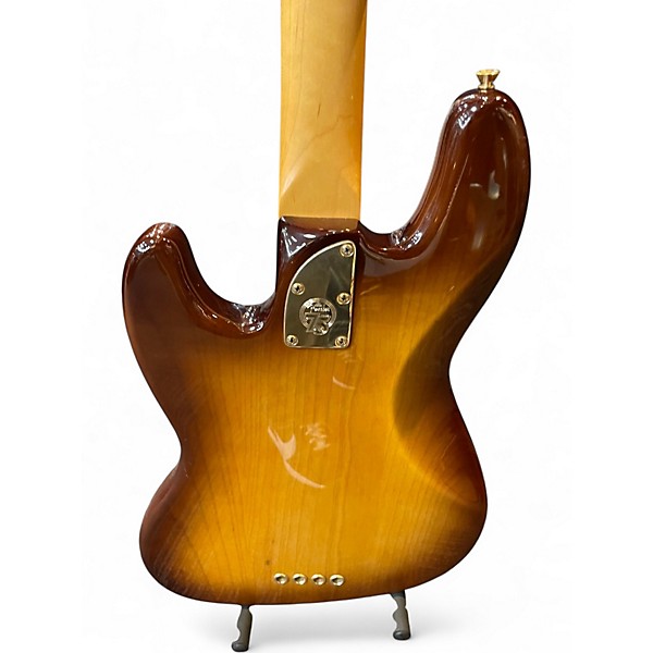 Used Fender 75th Anniversary Commemorative American Jazz Bass 2 Color Sunburst Electric Bass Guitar