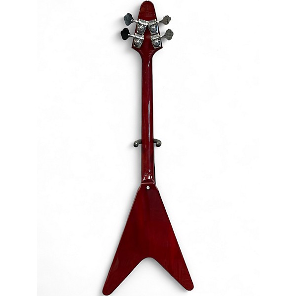 Used Gibson FLYING V Burgundy Electric Bass Guitar