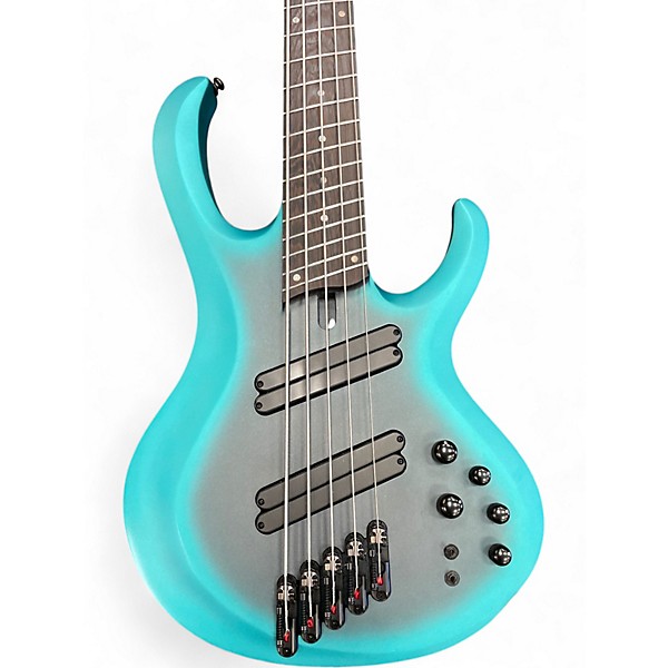Used Ibanez BTB605MS Ocean Turquoise Electric Bass Guitar