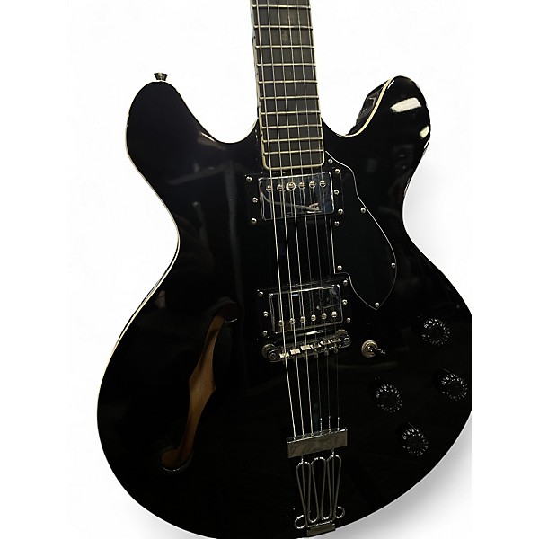 Used Stagg SILVERAY Black Hollow Body Electric Guitar