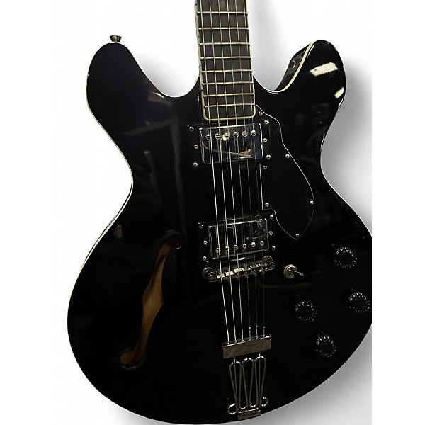 Used Stagg SILVERAY Black Hollow Body Electric Guitar