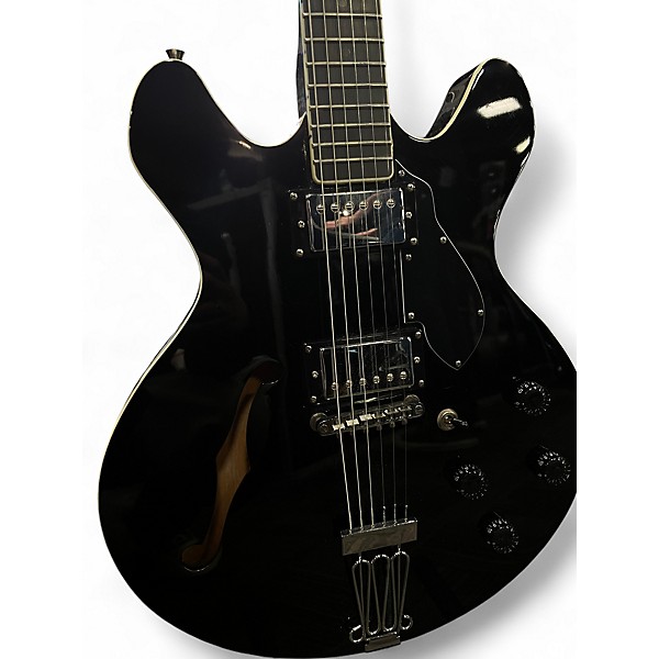 Used Stagg SILVERAY Black Hollow Body Electric Guitar