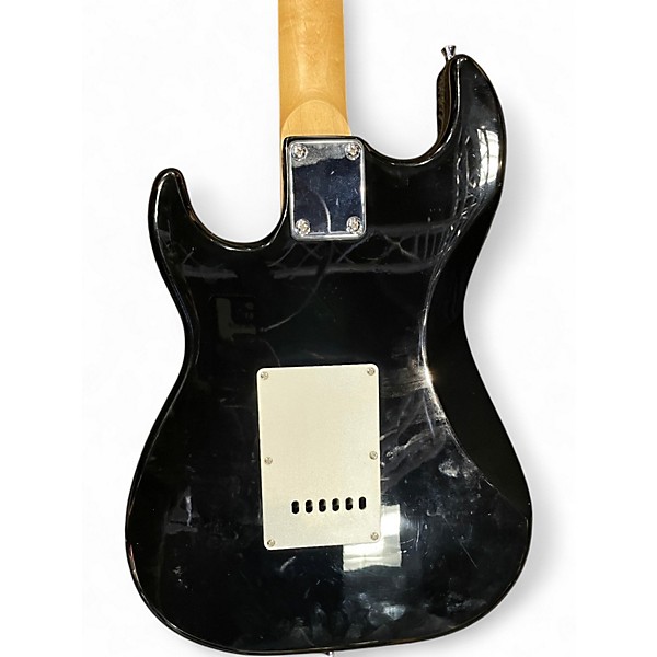 Used Silvertone St Style Black Solid Body Electric Guitar