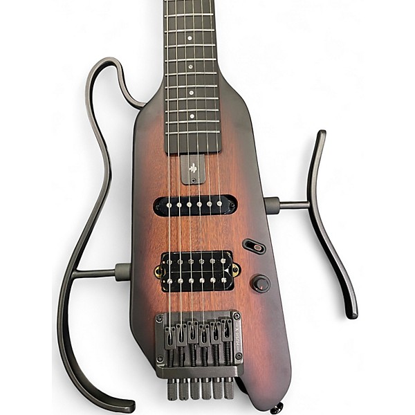 Used Donner Hush-X Brown Sunburst Electric Guitar