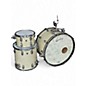 Used Ludwig 3 Piece Classic Maple Vintage White Drum Kit thumbnail