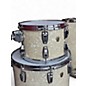Used Ludwig 3 Piece Classic Maple Vintage White Drum Kit