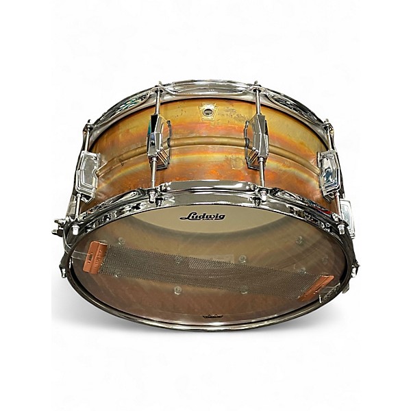 Used Ludwig 14X6.5 Raw Bronze Natural Drum
