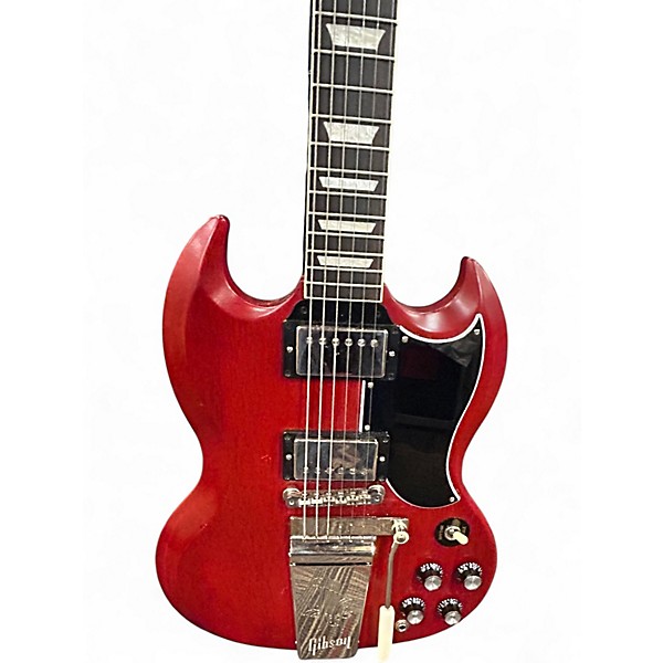 Used Gibson 61 SG Faded Maestro Vibrola Worn Cherry Solid Body Electric Guitar
