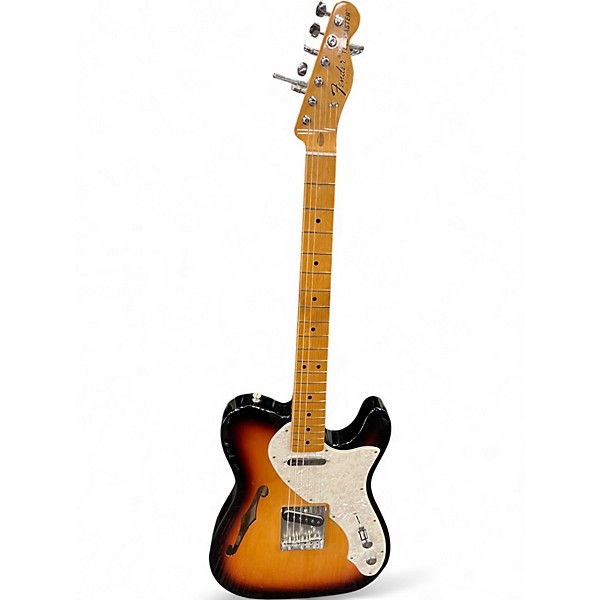 Used Fender Vintera II Thinline 3 Color Sunburst Hollow Body Electric Guitar