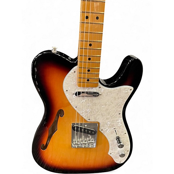 Used Fender Vintera II Thinline 3 Color Sunburst Hollow Body Electric Guitar