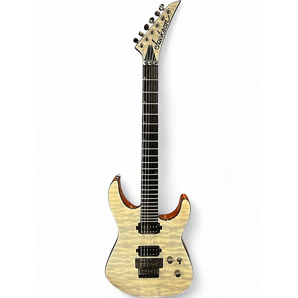 Used Jackson SL2Q Pro Series Soloist Black and Yellow Solid Body Electric Guitar