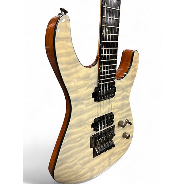 Used Jackson SL2Q Pro Series Soloist Black and Yellow Solid Body Electric Guitar