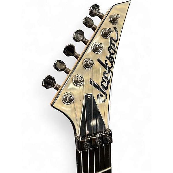 Used Jackson SL2Q Pro Series Soloist Black and Yellow Solid Body Electric Guitar