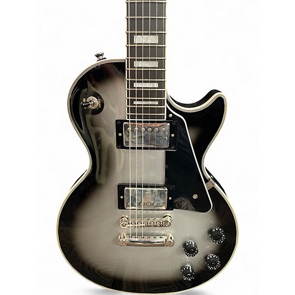 Used Epiphone Les Paul Custom Silverburst Solid Body Electric Guitar