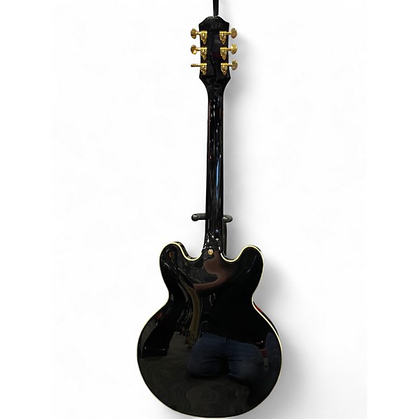 Used Epiphone ES355 CUSTOM Ebony Hollow Body Electric Guitar