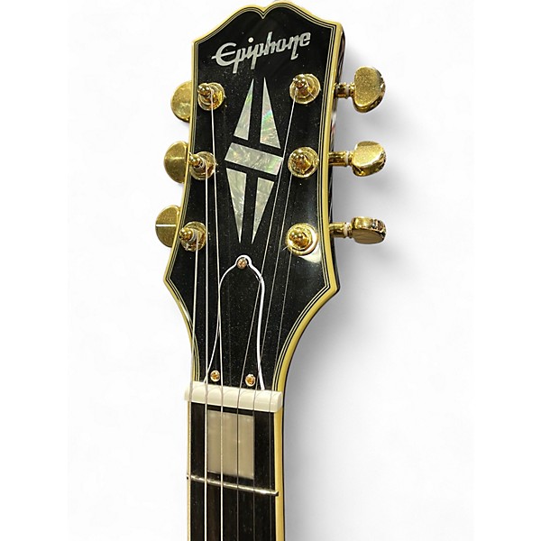 Used Epiphone ES355 CUSTOM Ebony Hollow Body Electric Guitar