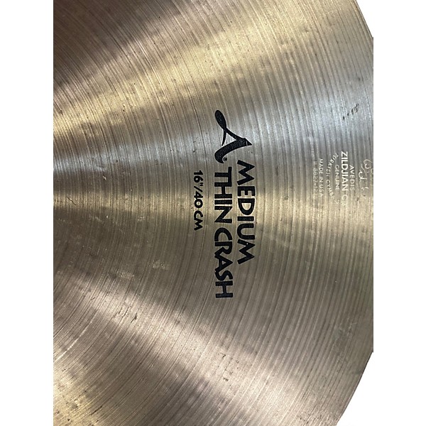 Used Zildjian 16in AVEDIS MEDIUM THIN Cymbal