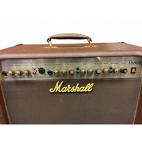 Used Marshall AS50R 50W 2X8 Acoustic Guitar Combo Amp