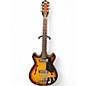 Vintage 1968 Silvertone 1418 3 Color Sunburst Hollow Body Electric Guitar thumbnail