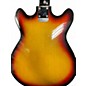 Vintage 1968 Silvertone 1418 3 Color Sunburst Hollow Body Electric Guitar