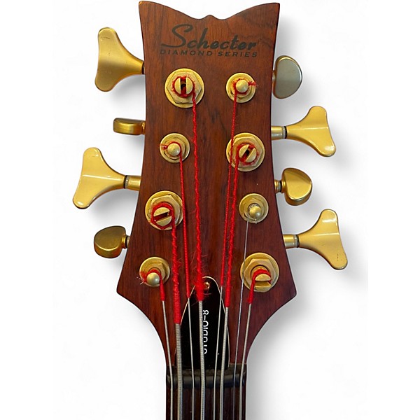 Used Schecter Guitar Research Stiletto Studio-8 Honey Burst Electric Bass Guitar
