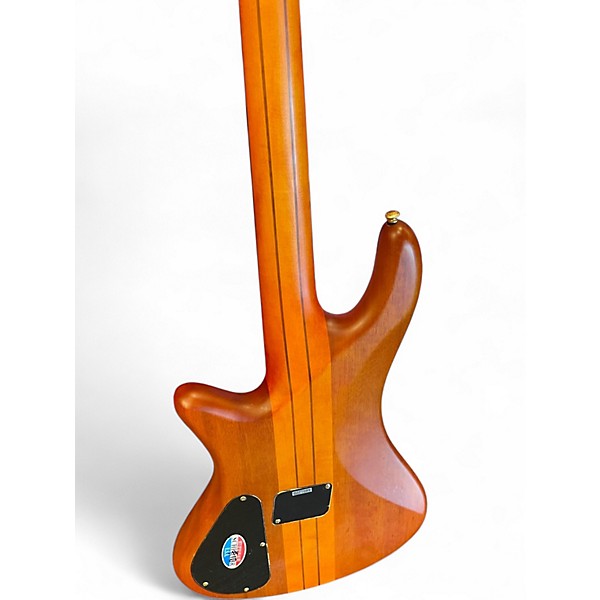 Used Schecter Guitar Research Stiletto Studio-8 Honey Burst Electric Bass Guitar