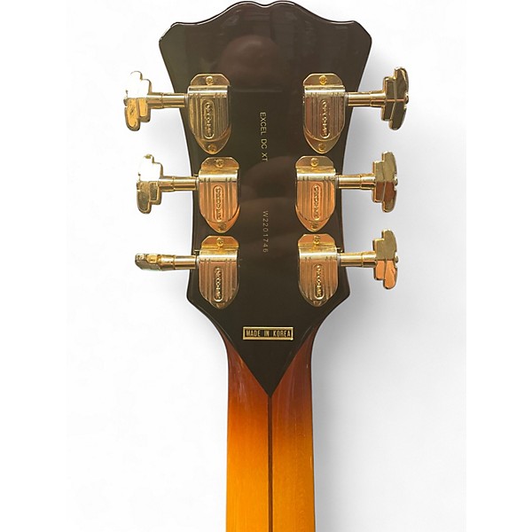 Used D'Angelico Excel DC XT Vintage Sunburst Hollow Body Electric Guitar