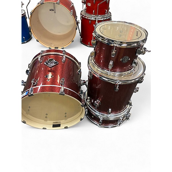 Used Ludwig 4 Piece Breakbeats By Questlove Chrome Red Metallic Drum Kit